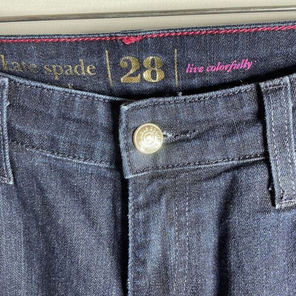Kate Spade Jeans Broome Street Womens 28 Dark Blue Skinny - Picture 3 of 7